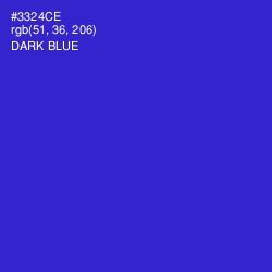 #3324CE - Dark Blue Color Image